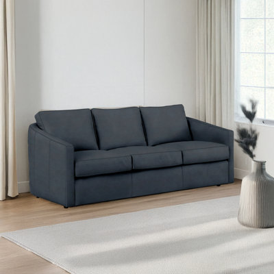  Miladie 84'' Genuine Leather Sofa