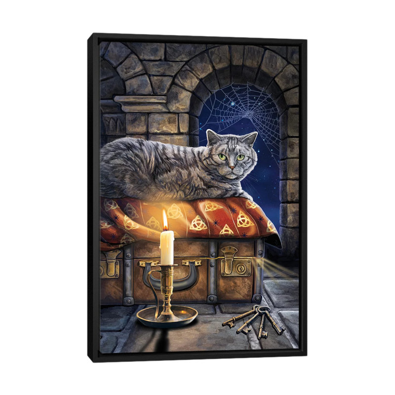 « the entreposing of secrets », impression sur toile, H 26 po x l 18 po x P 1,5 po, Toile avec cadre noir, Pas de tapis