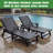 Oversized HDPE Chaise Lounges – Adjustable 5-Position Outdoor Recliners with Wheels & Cup Holders, Weather-Resistant for Patio, Pool, Garden, Black, Set of 2-1615306784-1615306797