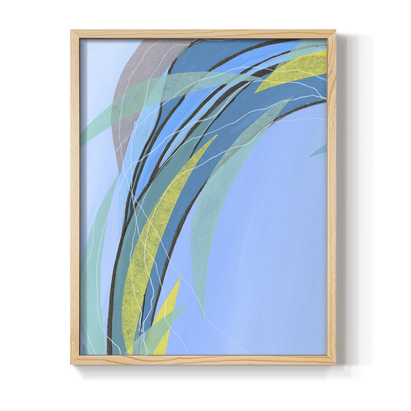 «Circulation Flow III», reproduction encadrée - bois massif, H 30 po x l 24 po