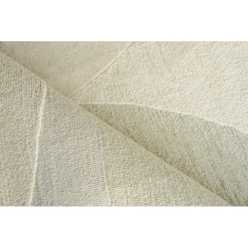 Armandi Hand Tufted New Zealand Wool Green/Ivory Area Rug, 12'X15'