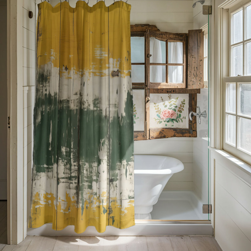 Brenice Shower Curtain, 74"H x 71"W