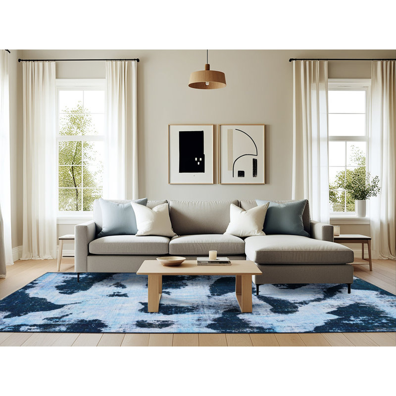 Abstract Indoor Rug, Rectangle 6' x 9'