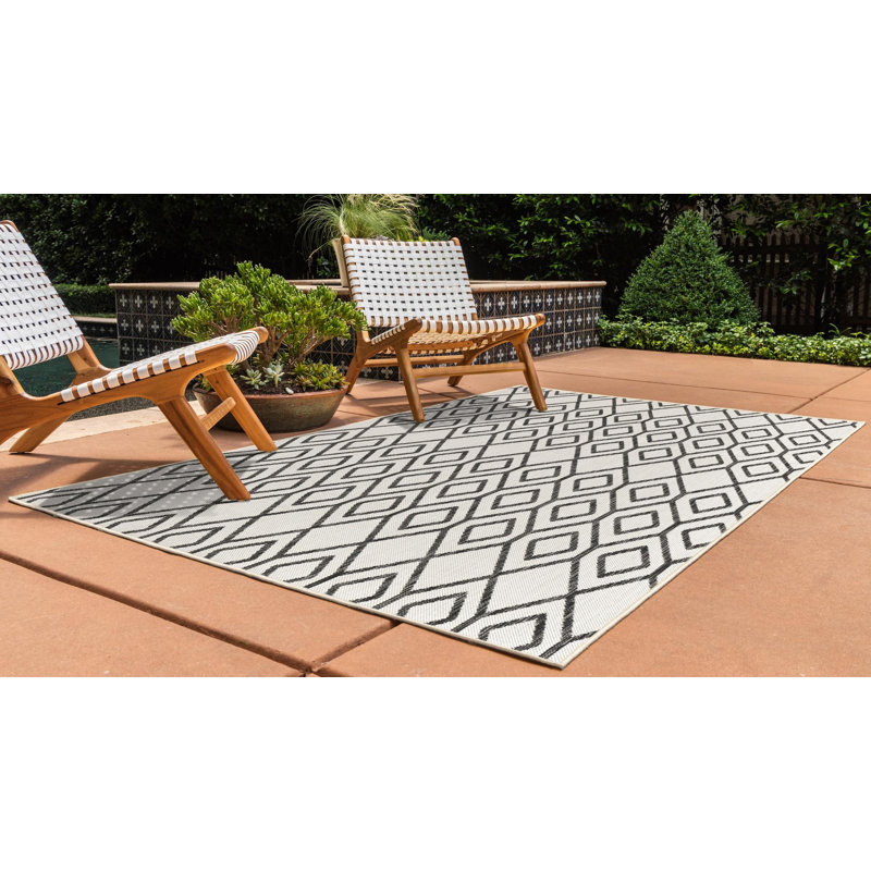 Felica Turks and Caicos Indoor/Outdoor Rug, Rectangle 5'3" x 8'