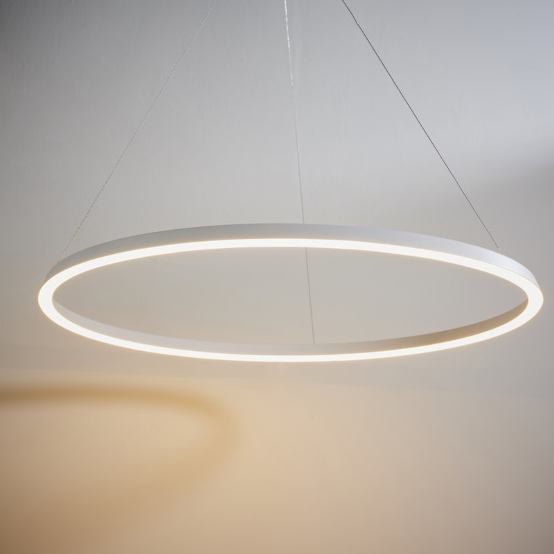 Maryam 1 - Light Geometric LED Pendant, White