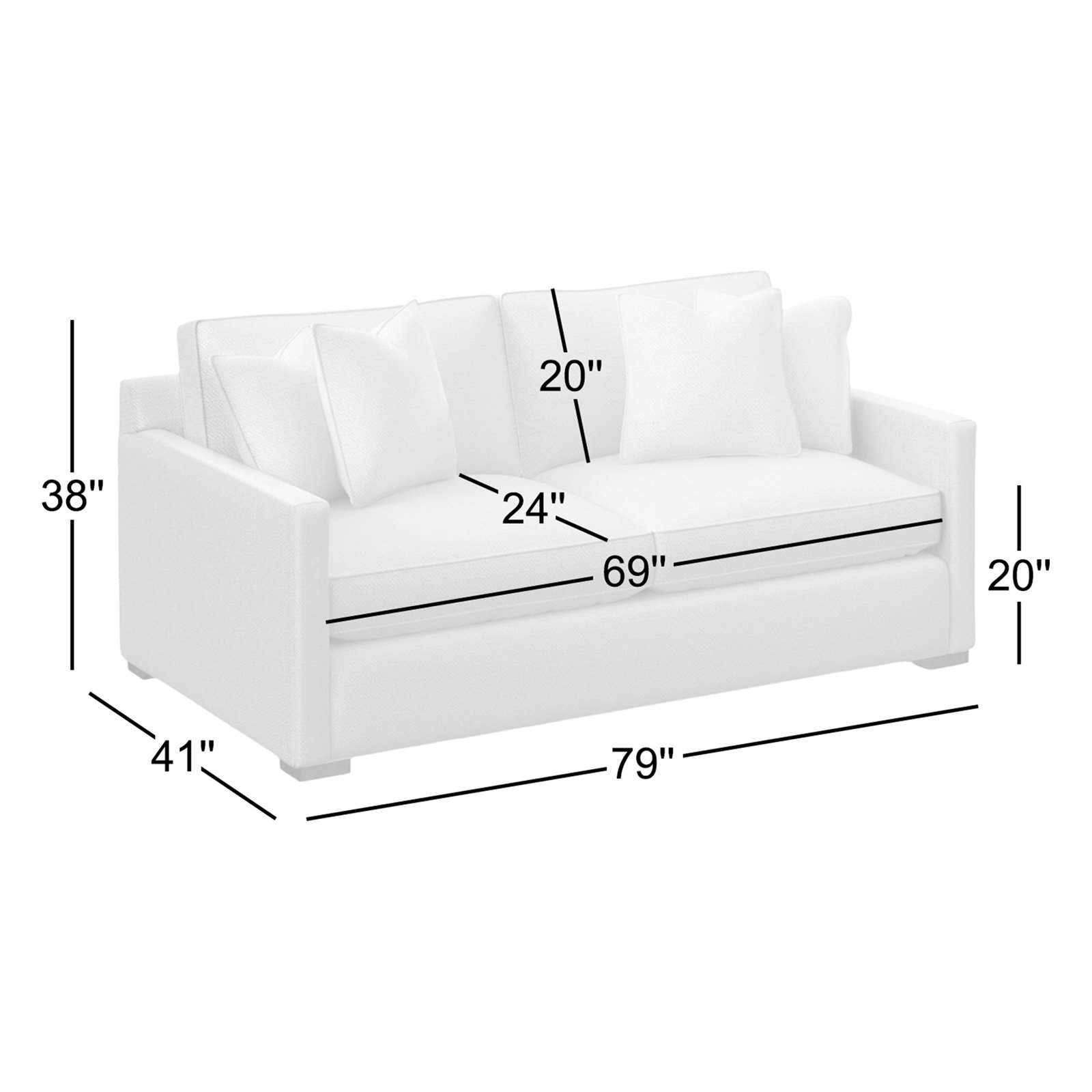 Bel-Air 79'' Upholstered Sofa, Black, Blue Buffalo Check; 0120-61