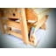Chaise d'extérieur coulissante en bois massif Letourneau-848994344