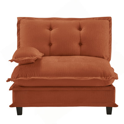 Canapé 73 LSF chenille - orange