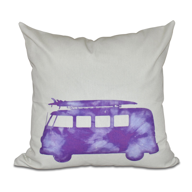  Outdoor Square Pillow Cover & Insert, Purple