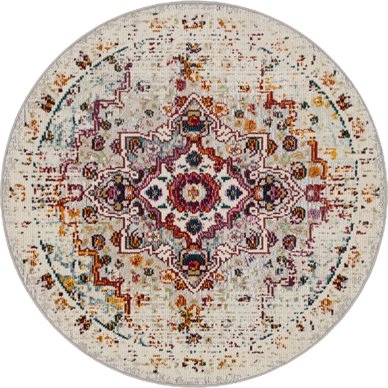 Oriental Indoor Rug, Round 4'1"
