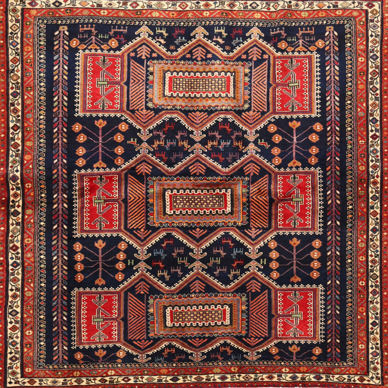 Southwestern Indoor Rug, Round 4'