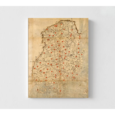 Carte du monde médiéval chinois, carte antique de Chine, ancienne carte de Chine, impression d'affiche chinoise, décoration murale de restaurant chinois, impression de carte asiatique