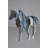 Aaheli Modern Art Multi Color Horse Resin Statue - Size: 4"L x 13"W x 11"H.