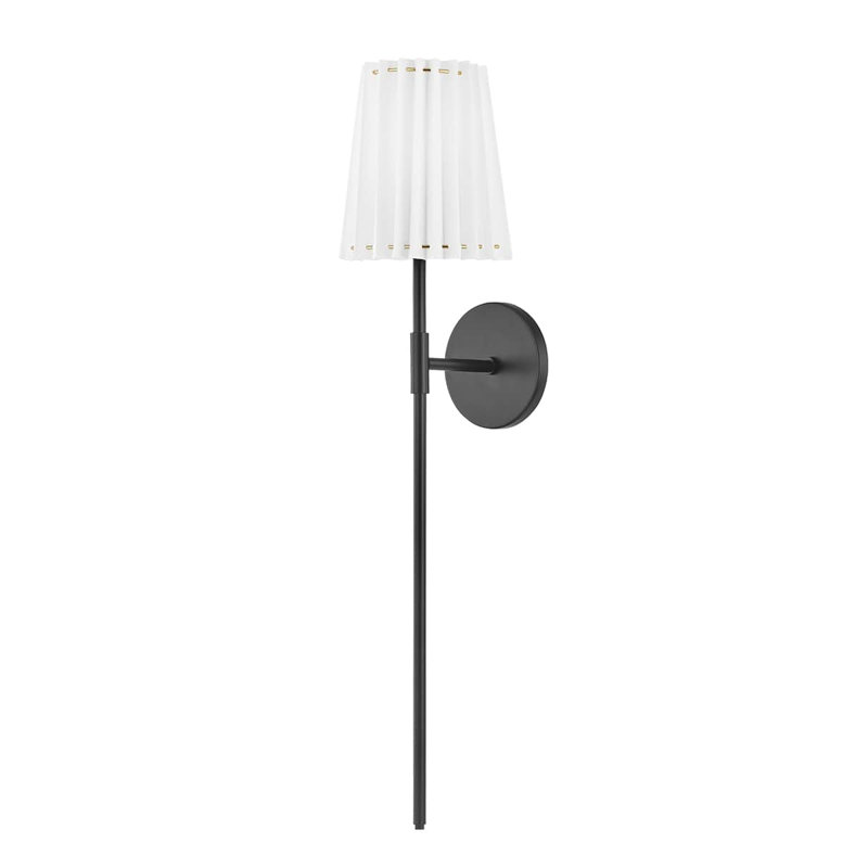 Canto Single Light Dimmable Wallchiere, Soft Black