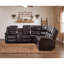 Chaise en similicuir avec console