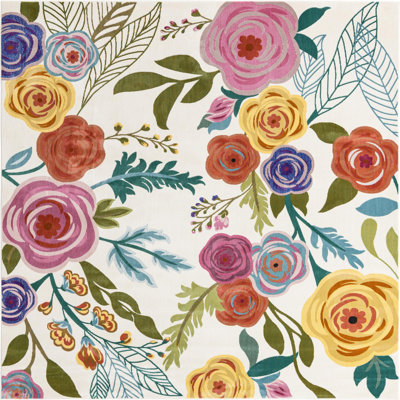 Daigneault Floral Indoor Rug