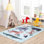 Petey Rectangle Animal Print Machine Woven / Power Loomed Polyester Rug