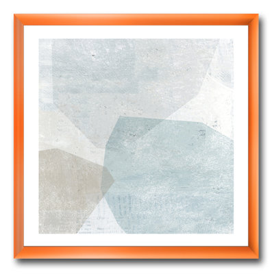 «Gray and White Collage II», reproduction sur toile encadrée