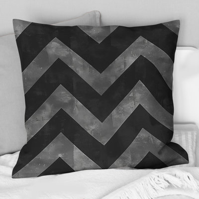 Chevron Flow III - Chevron Throw Pillow