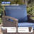 Wicker Patio Chairs Set Of Two With Olefin Cushions Water-Resistant-688412611
