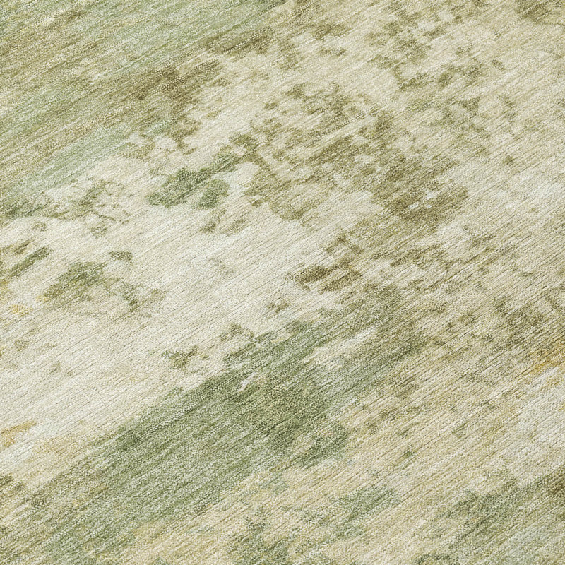 Machine Washable Indoor/Outdoor Earleville ACN2366 Abstract Rug, Rectangle 2'6" x 3'10"
