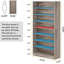 Armoire à chaussures grise 31,49 po-173005064
