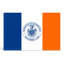 «Manhattan City Flag - Borough of Manhattan NYC», art mural sur toile-133579426