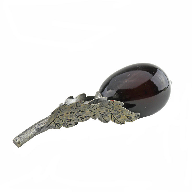 Fer forgé et verre ambré citron