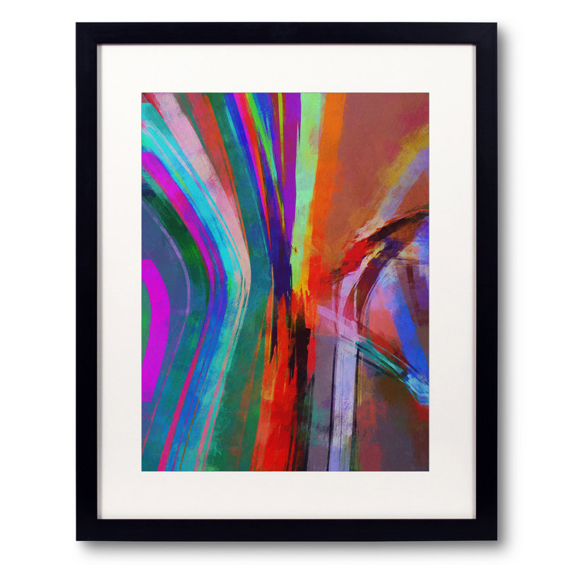 Vertical V Print by Angel Estevez, Black Framed Paper, 31.25" H x 25.25" W