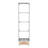 Modern Glass Display Cabinet With Drawer, Quick-Assembly LED Lighted Tempered Glass Bookshelf For Living Room And Bedroom-873973932