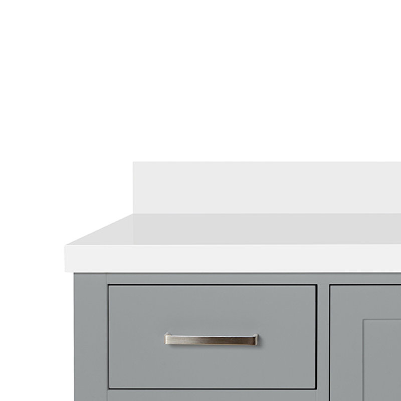 Cambridge 61'' W Single Vanity, Gray, Rectangular