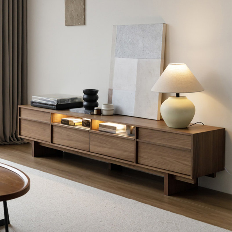 Meuble télé Retro Rib - Mid-Century, Tanné