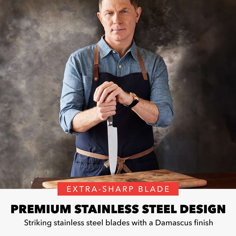 Bobby Flay by GreenPan Stainless Steel 8" Chef's Knife with Sheath
