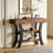 41.3" Console Table, Entryway Table with Storage Shelves
