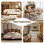 Ensemble de 2 chaises d'appoint ovales en rotin de style campagnard Farmwood-817741825-817741838