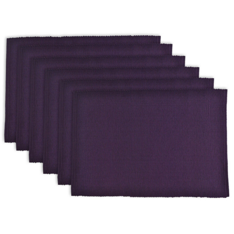 Raevin Cotton Blend Placemat, Eggplant