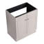 Meuble-lavabo 30 po kaki moderne avec rangement à fermeture en douceur