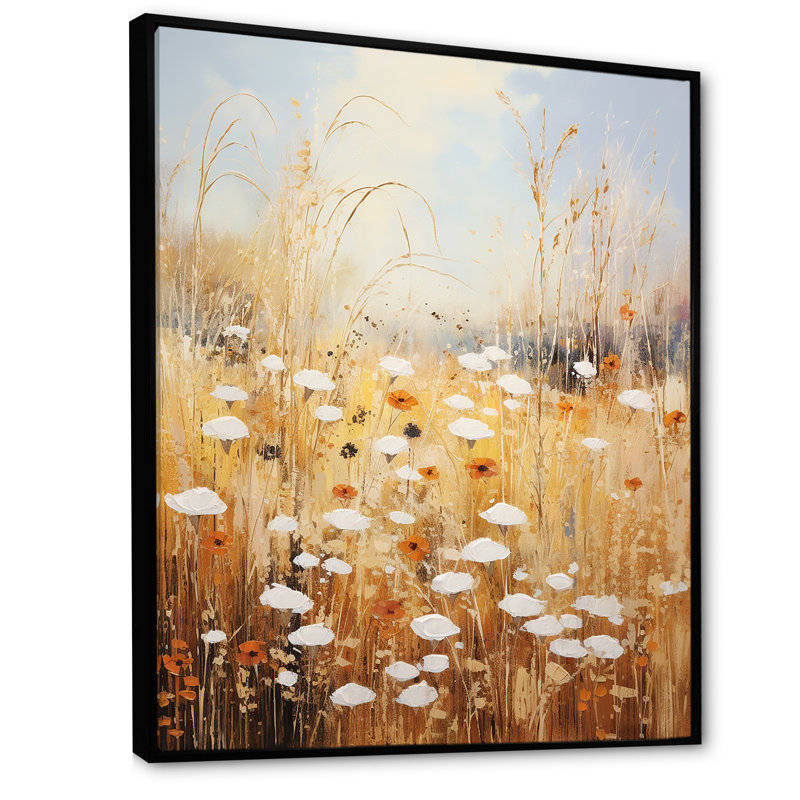 Meadow of Dreams - Imprimé, Cadre flottant noir, H 40 po x l 30 po x P 1,5 po