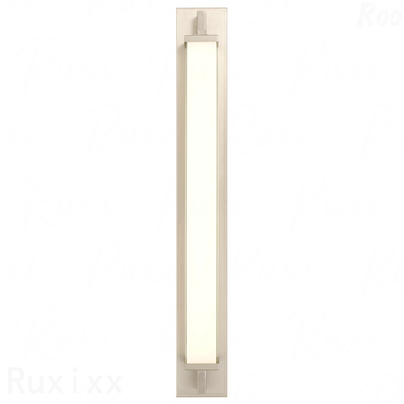 34" Brushed Nickel Integrated LED Bathroom Vanity Light, Brushed Nickel, 4.5" H x 34" W x 4" D