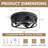 Industrial Flush Mount Ceiling Light - Matte Black Metal Ceiling Fixture For Porch & Kitchen (12.6in)-2062121763
