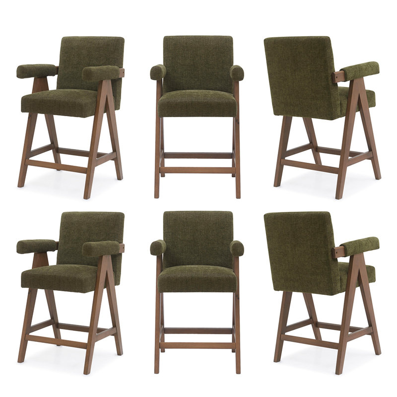 Tabouret de bar 25,5 po, Vert