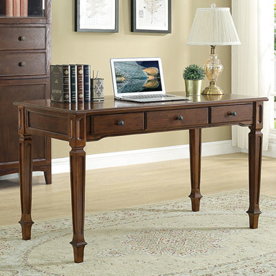 American-style minimalist solid wood writing desk for home office
