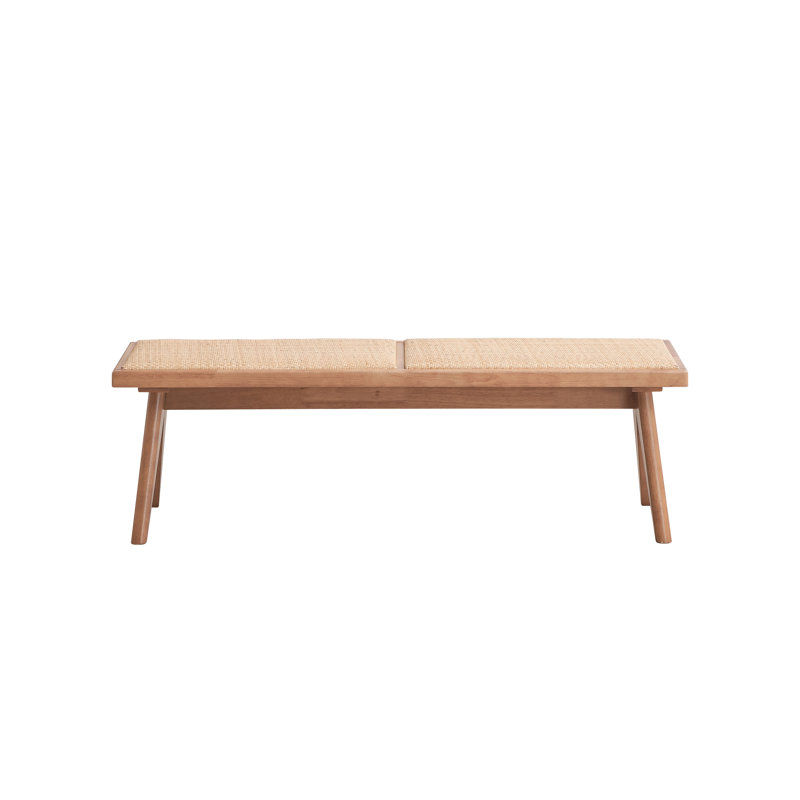 Banc de patio en rotin naturel Velentina