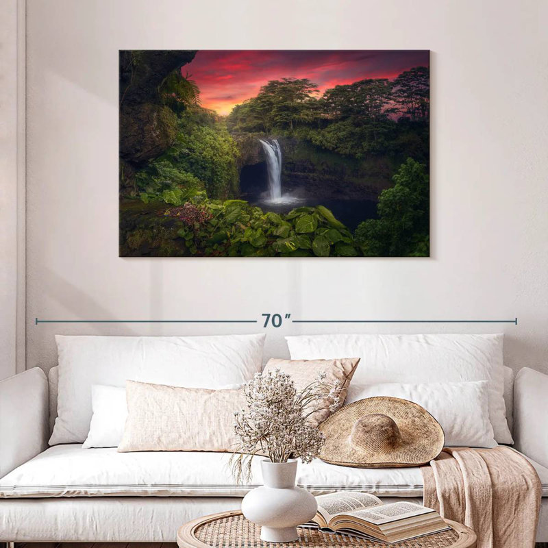 Alvord Rainbow Falls à Hilo, H 30 po x l 45 po