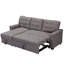 Canapé-lit modulaire rembourré en lin Rosina-86764425