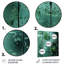 «Abstract Jungle Gardens Window View - Jungle», art mural en métal-101155308