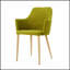 Chaise de salle à manger confortable en tissu avec une conception ergonomique profilée et une structure durable pour une assise de soutien pendant les repas-1795494418
