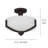 Hier Glass Semi Flush Mount-994872874