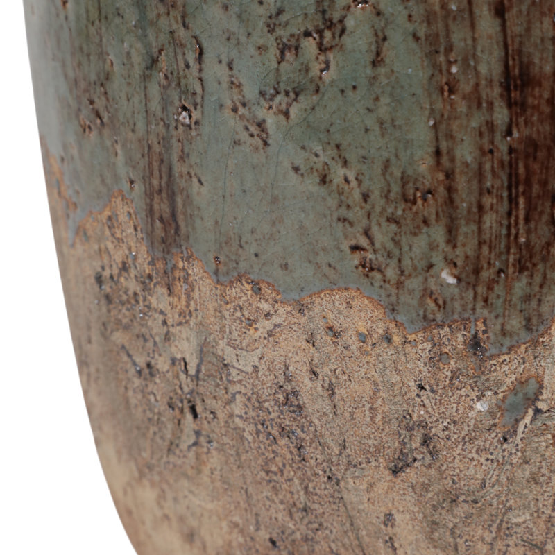 Vase de table Hooge Rustic Charm, Ombre verte, H 8 po x l 7 po x P 6 po