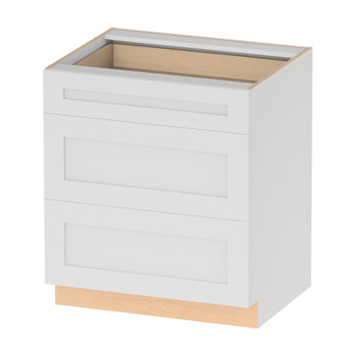 Kindwood Eco Shaker Ready-to-Assemble Base Cabinet, 3 Drawer